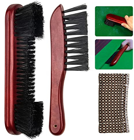 Adhafera Pool Table Brush, Snooker Table Brush for Felt | Pure Solid Wood, Nylon Bristle, Snooker Table Accessories, Gift for Billiard Lovers