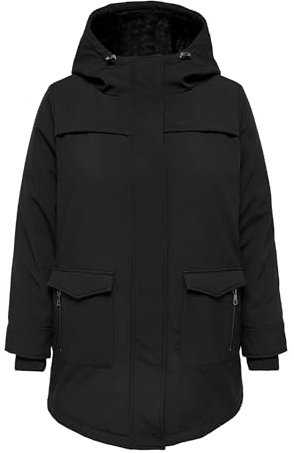 Only Damen Carmaastricht Softshell Parka OTW Noos Funktionsmantel, Schwarz, M EU
