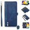 ESONG Schutzhülle für Xiaomi 12T/Xiaomi 12T PRO/Redmi K50 Ultra,Premium Leder Handytasche Magnetic Klapphülle Case,Flip Brieftasche Stoßfeste Handyhülle mit 9 Kartenfächern,Stand,Schultergurt blau
