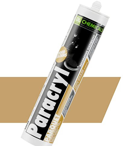 Parkett & Laminat, Holzböden Fugenfüller schleifbar, Holz-Reparatur |elastischer Dichtstoff für Anschluss- und Dehnungsfugen, lösemittel- und silikonfreie Dichtmasse (310ml, Buche, 5)