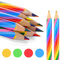 YAANBUNB 24 Stk Regenbogenstift Regenbogen Stifte 4in1 Regenbogen Buntstifte Regenbogen Farben Bleistift Dreieckige Bleistift Zauberstift Farbstift Regenbogenfarben Buntstifte für Malen