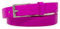 Cintura fucsia sottile da donna in pelle cinta con fibbia slim senza cuciture da ragazza per jeans pantaloni abiti di moda tendenza fashion artigianale 2,5 cm Vera Pelle Fuxia primavera estate 2025