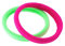 Righe e Pois - Coppia di elastici per capelli di colore fluo in colori assortiti in microfibra made in Italy- 2 PEZZI - elastici per capelli fermacoda - spessore 1 cm - diametro 6 cm - made in Italy