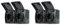 REV 0007091900 Enchufe Doble para habitación húmeda IP44, bipolos, empotrable, Antracita, Steckdosen (Paquete de 2)