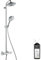 Colonne de douche thermostatique HANSGROHE Raindance S 240 chromée + nettoyant Briochin