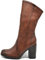 IF Fashion Scarpe Stivali Stivaletti Camperos da Donna Al Polpaccio Con Tacco Grosso MP315-1 marrone N.40
