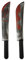 GUBA® Halloween Bloody Knife - Fake Plastic Knives with Blood Splatter Realistic Look Bloodied Machete Costume Prop Fancy Dress Accessory. Assorted Bloody Old Machete Size 53cm, 8cm