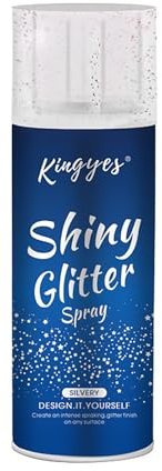 Glitter Spray, MKNZOME Glitzer Spray Haare und Körper Glitzerspray Langlebiges Body Glitter Make-up Geschenk für Frauen Mädchen Gesicht Haare Körper Kleidung Nagelkunst Handwerk