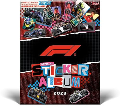 Topps Formula 1 2023 - Komplettes Set Mit 40-Seitigem Album und Allen 156 Stickern