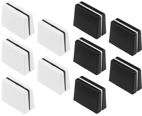 The Lord of the Tools 10 Stück Fader-Kappe Fader-Schiebeknopf Mischpult Equalizer-Fader-Kappe Kompatibel mit Pioneer DJM350 400 500 700 750 800 850 Schwarz und Weiß