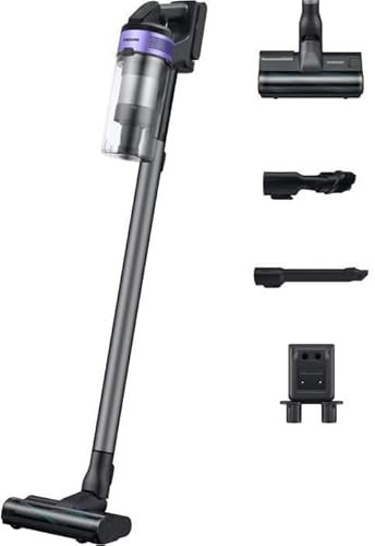 SAMSUNG Jet 75E Turbo VS20B75B1R4 - Aspirateur Balai - Puissance 200 AW - 60 minutes d'autonomie - Station de chargement 2-en-1
