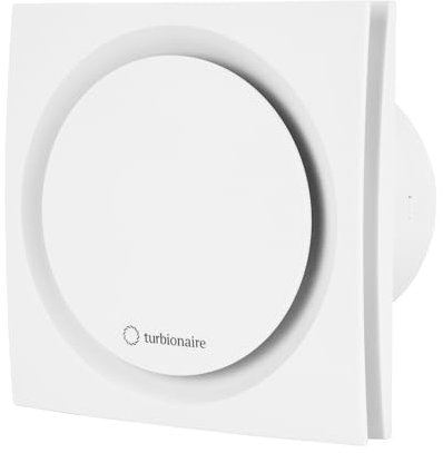 Turbionaire RING 120 SW Badlüfter Fan, Doppelte Ansaugung und Vorderseite, 120 mm, Weiß, Nichtrückkehrventil, Wasserdicht, Integrierte Rückschlagklapp