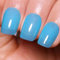 Imtiti Jelly Ocean Blue Gel Nail Polish, 15ML Sheer Peacock Blue Color UV/LED Soak Off Sky Blue Gel Polish for DIY Nail Art Manicure at Home 1Pcs