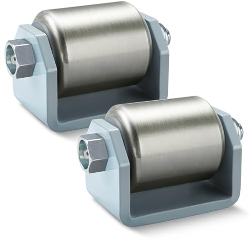 GearTrust 2 Pack Trailer Skid Wheels, Heavy Duty Rear Trailer Rollers