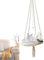 Feaolala Cat Swing Hammock Cat Hammock Swing Bed Hammock For Domestic Cats Comfortable Bedding For Pets Cat Kittens For Sleeping Playing Climbing (White)