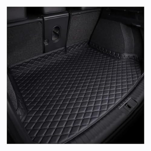 QWTYAFDD Auto Leder Kofferraummatten,für BMW 3er Touring G21 2019-2024 Langlebiges Wasserdicht Kratzfest Kofferraumwanne Schutzmatte, Innenraum ZubehöR,B Black