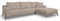 VENASI MÖBEL Ecksofa ohne Schlaffunktion Links/Rechts Sofa L-Form Eckcouch Couchgarnitur Couch Cordstoff (Cappuccino, Rechts)