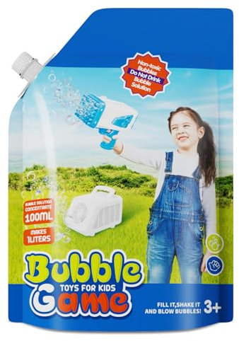 PANACARE KONZENTRIERT Seifenblasenflüssigkeit, Seifenblasen (Macht bis zu 1L) Mischung der Seifenblasen für elektronische Seifenblasenmaschine/Seifenblasenpistole (100ml-1L)