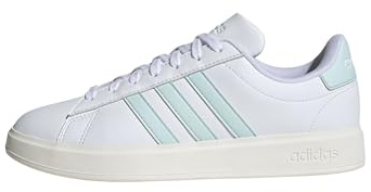 adidas Women's Grand Court Cloudfoam Lifestyle Court Comfort Shoes, FTWR White/Halo Mint/core White, 6 UK