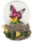 Schneekugel Schmetterling 1 Stück/Farbe wählbar, 8,5 cm hoch, 6x5 cm Durchmesser Gastgeschenk Glitterkugel (pink)