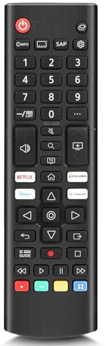 Remplacement pour télécommande LG universelle, compatible avec LG Télécommande LED LCD HDTV 3D 4K Smart TVs.