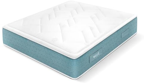 WIN REST Taschenfederkernmatratze, 80 x 180 cm, Kalteffekt, leitet die Körperwärme ab, Modell Wave, Höhe 29 cm, hohe Anpassungsfähigkeit, doppelseitig, hypoallergen