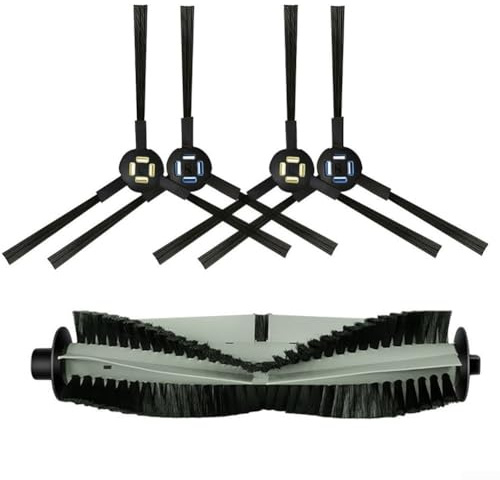 Pièces de rechange pour Silvercrest SSR1 SSRA1 pour A9s A9 A7 A80 Plus pour accessoires d'aspirateur A10s L100, 1 brosse rouleau et 4 brosses latérales