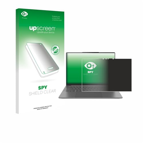 upscreen Blickschutzfolie für Lenovo Yoga Pro 7i Gen 10 Aura Edition 14 | Anti-Spy Displayschutz Made in Germany Privacy Screen Protector Sichtschutz Blaulichtfilter Klare Folie