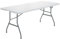 TWO TIGERS Mesa Plegable con Patas de Acero 180x74cm. Mesa de Plástico con Asa para Transportar. Ideal para Camping, Jardín, Patios, Casas, Hogares, Playa, Piscina. Tabla Desmontable (180 x 74 cm)