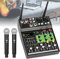 Portable Karaoke Microphone System with Mixer - Bluetooth, USB MP3 Player - Works with TV, PC, Speakers, Home Theater - 5-Band EQ, 48V Phantom Power, Voice Changer - Home Party Singing