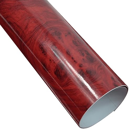 1 Stück hochglänzende Vinylfolie mit Holzmaserung – 30 x 200 cm, Auto-Innenraumfolienaufkleber for DIY-Dekoration und Schutz(Figure-L08)