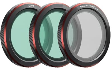 3er-Pack magnetische Filter, kompatibel mit DJI Neo 2 Drohnen ND, CPL, ND/PL, Glow Mist 1/4 Fotografie-Zubehör(Everyday Filter)
