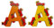 Vinsani® Wooden Jungle Animal Alphabet Letters Personalised Bedroom Wall Door Name (A)