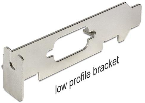 DELOCK Slotblech Low Profile mit SUB-D 9 Oeffnung