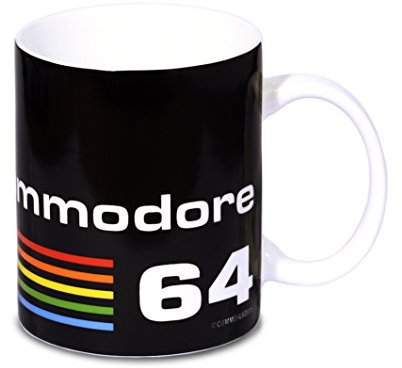 Logoshirt® Nerd I Commodore 64 I C64 Logo I Tazza da caffè in porcellana, 300 ml I Lavabile in lavastoviglie I In confezione regalo colorata I Design originale su licenza