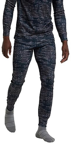 Mountain Warehouse Talus Mens Thermal Baselayer Trousers - Lightweight & Breathable Pants - for Camping, Hiking & Outdoors Black XL