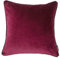 McAlister Textiles Matter Samt | Kissenbezug für Sofakissen in Weinrot | 43 x 43cm | erhältlich in 25 Farben | griffester Samt edel paspeliert | Kissenhülle für Samtkissen