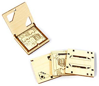 Wooden City WG209 - Brainteaser 3D Holzpuzzle Kleines Brettspiel Zoo Puzzle, 3D-Holzfunktionsbausatz, Zusammenbau ohne Klebstoff, ab 14 Jahren