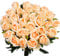 Veryhome 10 Pezzi Fiori Artificiali Rose di Seta Falso Bouquet da Sposa da Sposa per la casa Giardino Partito Decorazioni Floreali (Champagne, bocciolo di rose)