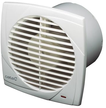 Cata Extractor B-15 Plus Extraplano para Pared y Techo con Protector Térmico Y Nivel Sonoro Mínimo de 43 db Potencia 28W Color Blanco