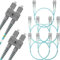 BEYONDTECH Cable de fibra óptica SC a SC OM3 Multimodo Duplex (3 Metros) - Latiguillo Doble Fibra Óptica UPC/UPC - 50/125 (LSZH)