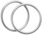 2 Stück Aluminium Tragetuchringe Trageringe Windeln trendiges silber 8,7 cm große Aluminiumringe Baby Sling Ringe Weiche Babytrageringe Atmungsaktive Slings Tragegur für Kleinkinder