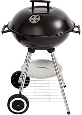 ACTIVA - Barbecue a sfera Atlanta con coperchio, barbecue rotondo a carbonella con flusso d'aria regolabile, per un barbecue di successo