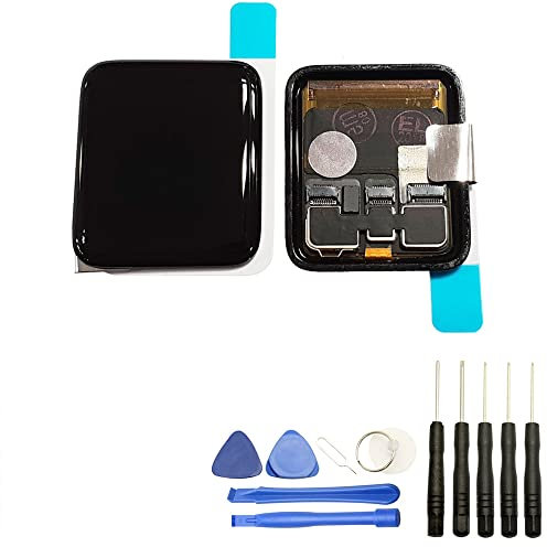 Visiodirect® Ecran Complet: Vitre + LCD Compatible avec Apple Watch Serie 4 44 mm + Kit Outils