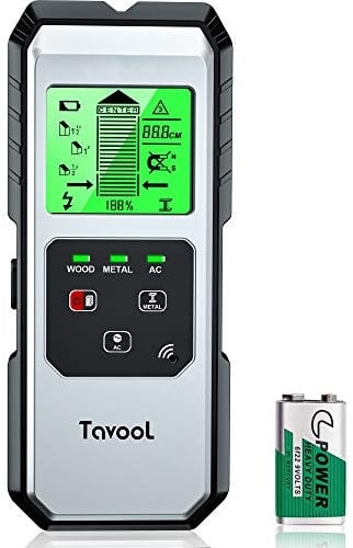 Stud Finder Wall Scanner Detector - Upgraded 6 in 1 Electronic Stud Sensor Wood Wall Detector Beam Drywall Joist Pipe Live AC Wire Metal with Magnetic/Non-Magnetic, HD LCD Display & Sound Warning