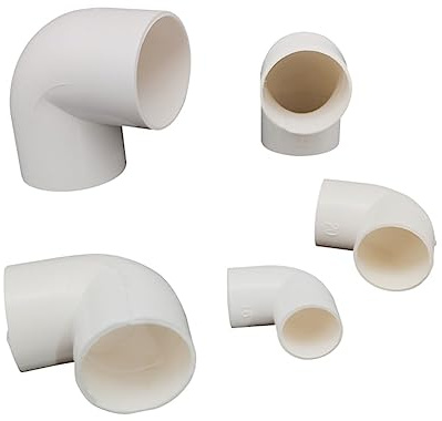 BOZONLI Aislamiento Eléctrico Cable Tubo Manguitos Tubo de PVC, Codo de 90 grados, Conector de Accesorios de Tubería Electricistas, Ø 40 mm