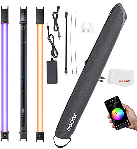 Godox TL60 LED RGB Stick Light LED Tube Light Mobile Phone APP Remote Control, with Built-in Battery, Carry Bag, Suitable for Outdoor Creative Photography