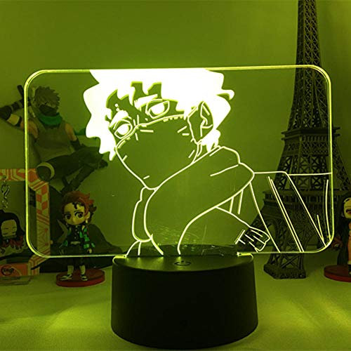 3d illusion lampe kiyoomi sakusa led kiyoomi sakusa rgb geflogen nachtlicht lampe für schlafzimmer dekor haikyuu kinder geburtstagsgeschenk-16 Farbe mit Fernbedienung