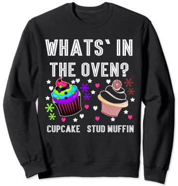 Cupcake-Ohrstecker Muffin Sweatshirt