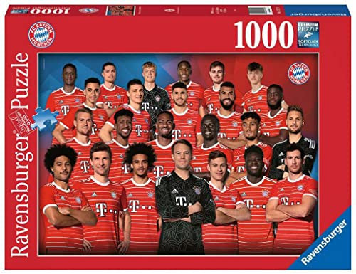 Ravensburger Puzzle 17127 - FC Bayern Saison 2022/2023-1000 Teile FC Bayern München Puzzle für Erwachsene und Kinder ab 14 Jahren